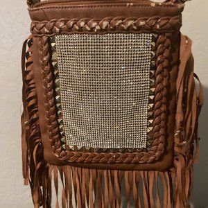 Steve Madden Rhinestone Fringe Crossbody